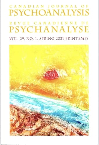 N° 29 de la Revue Canadienne de Psychanalyse-Canadian Journal of Psychoanalysis